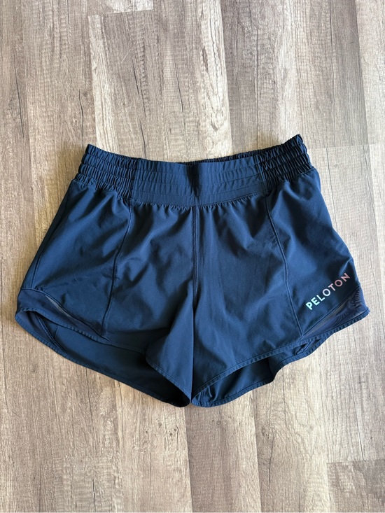 lululemon athletica Pants - Lululemon x Peloton Shorts Blue Hotty Hot Workout Shorts Size 6 Tall